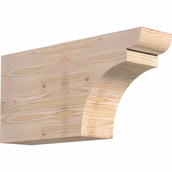Ekena Millwork Yorktown Smooth Rafter Tail, Douglas Fir, 5 1/2"W x 12"H x 24"L RFT06X12X24YOR00SDF - main